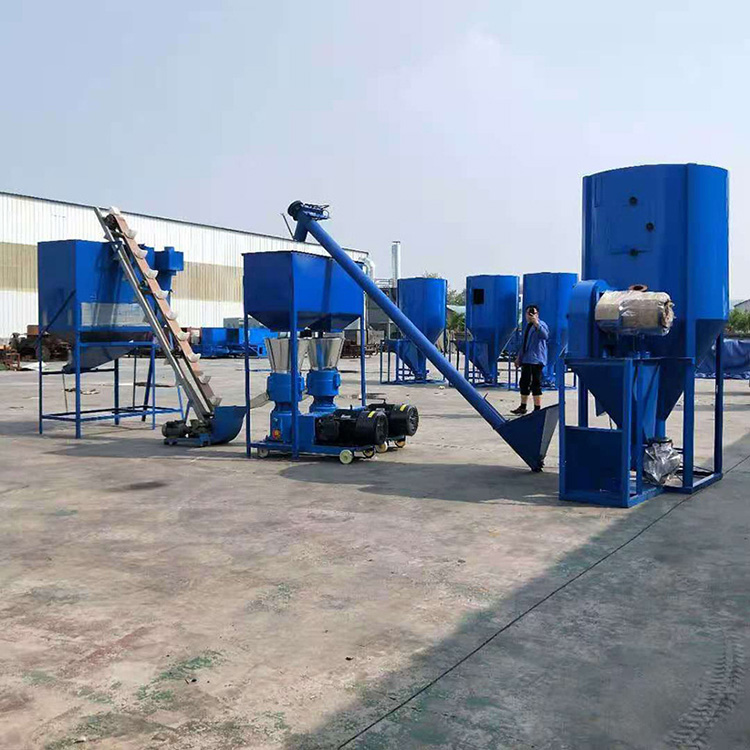 Flat Die Poultry Feed Pellet Production Line